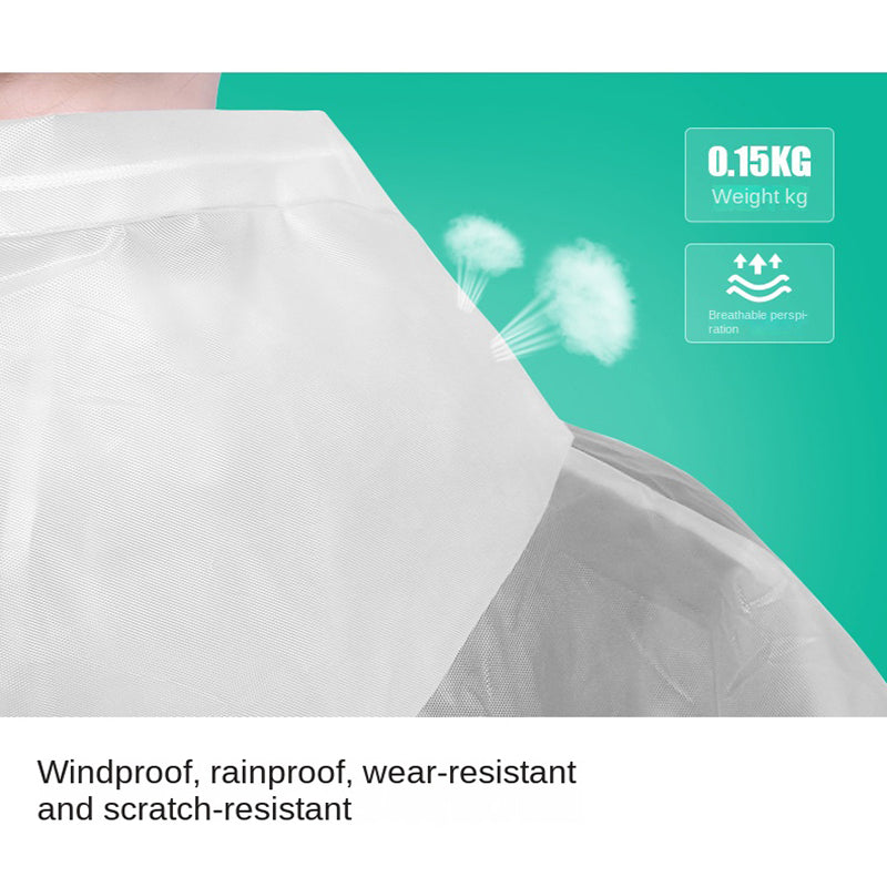 Women Waterproof Long Raincoat Waterproof Hooded EVA Rain Jacket Man Poncho Out image 6