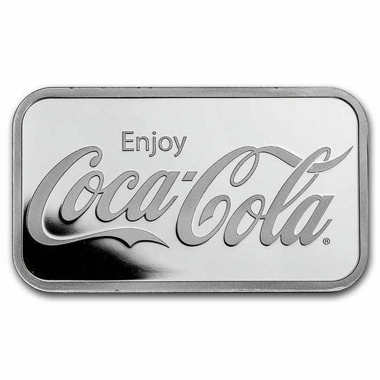Coca-Cola® 1 oz Silver Struck Bar image 0