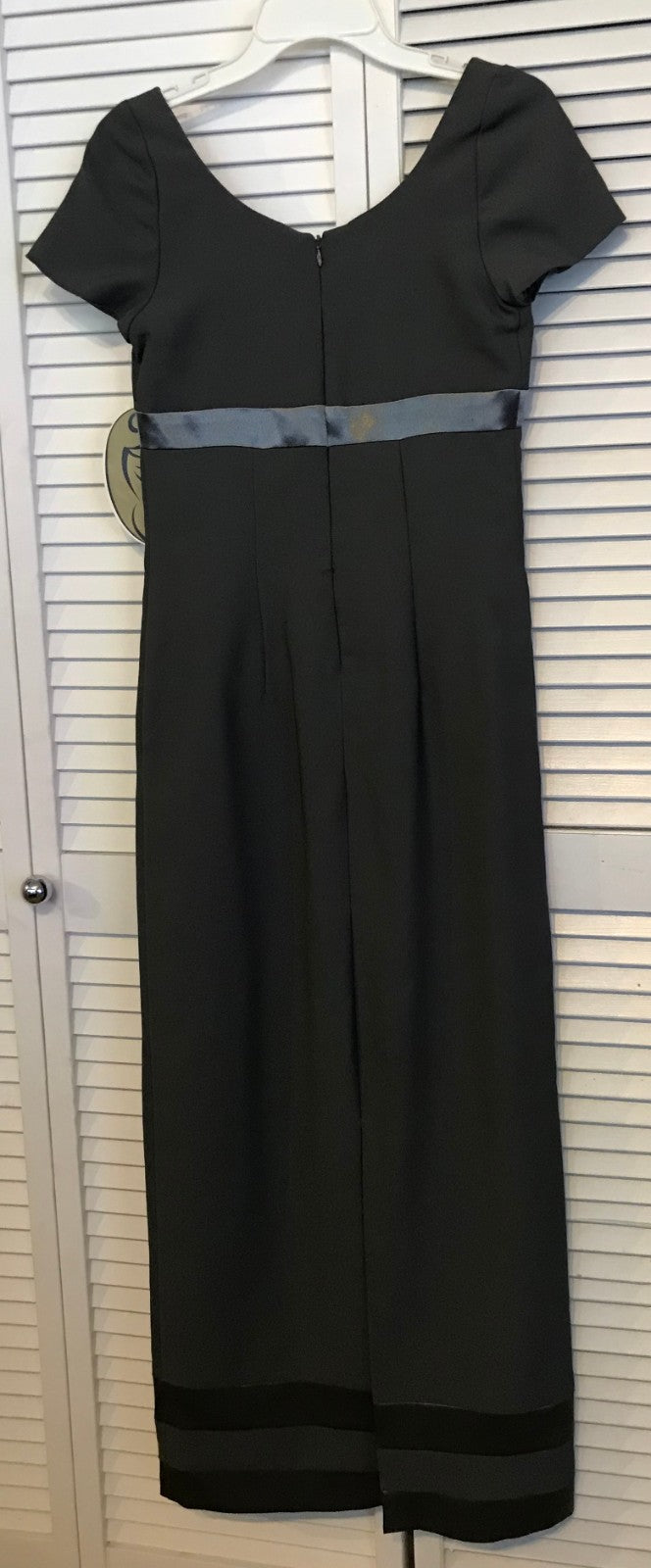 Watters & Watters Women Dress Crepe Gray 3-Band Size 4 image 1
