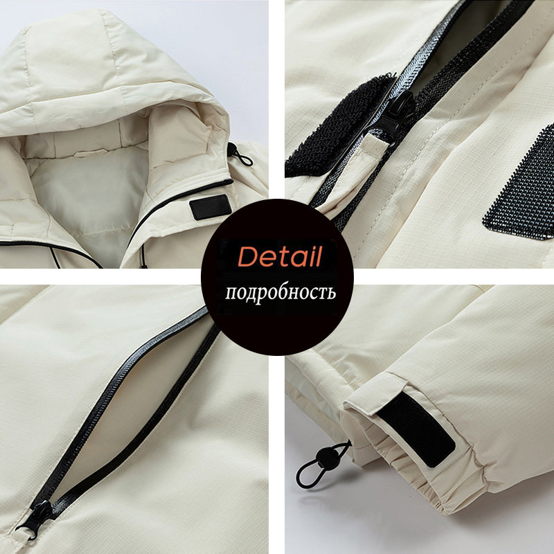 Men Winter New Outdoor Warm Parkas Jacket Coat Men's Autumn Outwear Casual Wate image 5