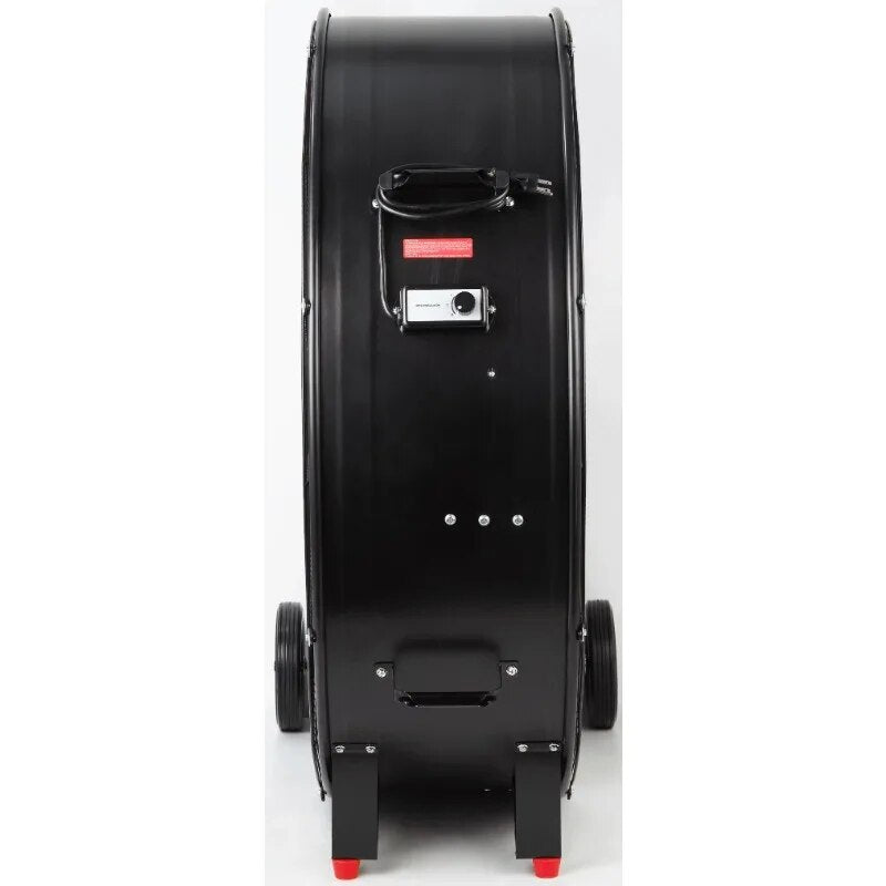 Hyper Tough 42 " Commercial & Indrustrial Belt Drive Drum Fan Red & Black image 5