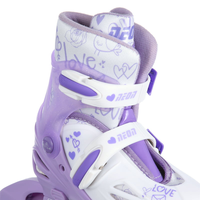 Skates LED Roller Blades for Girls, Size 12-2 Adjustable, Purple image 3