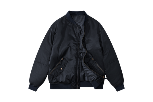 Men's Bomber Jackets Casual Fall Winter Warm Windbreaker Full Zip Windproof Outw