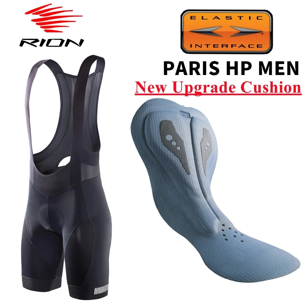 Rion Cycling Shorts Men Cico Masculina Bib Shorts Elastic Interface Cushion