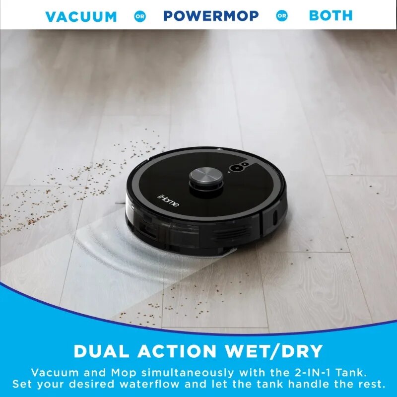 3-in-1 Robot Vacuum and Vibrating Mop with LIDAR Navigation and Auto Empty Base image 4