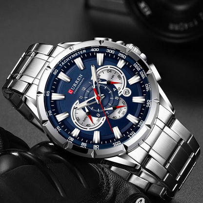 Curren Men’s Watches Top Brand Luxury Chronograph Quartz Men Watch Waterproof S image 4