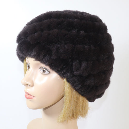 Lady Winter 100% Natural Real Rex Rabbit Fur Hat Women Soft Rex Rabbit Fur Cap  image 32