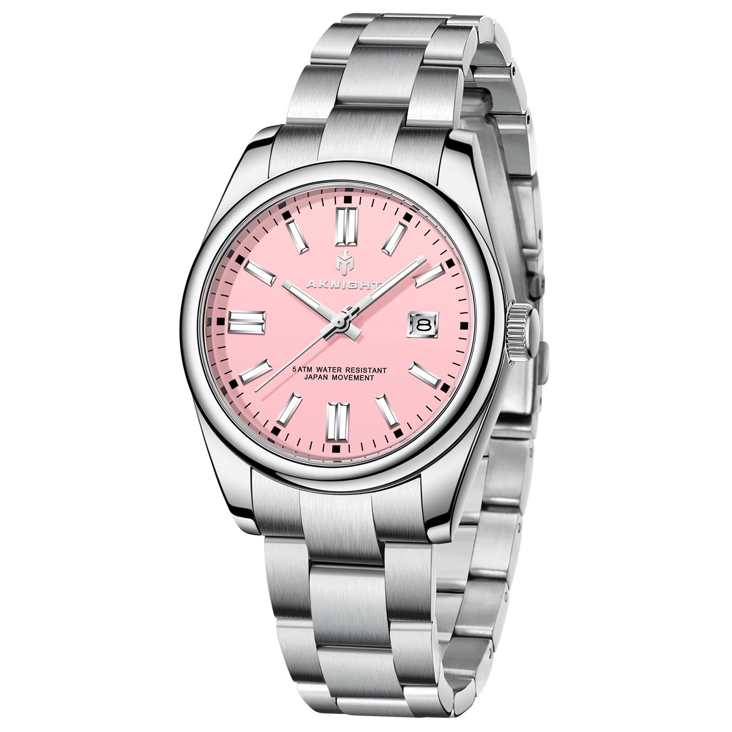 Watch for Men Orange Watch Dial Analog Quartz Wristwatches AKNIGHT Waterproof C image 6