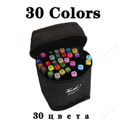 Colour Double Headed Oily Marker Set Sketch Drawing Graffiti Art Markers for St