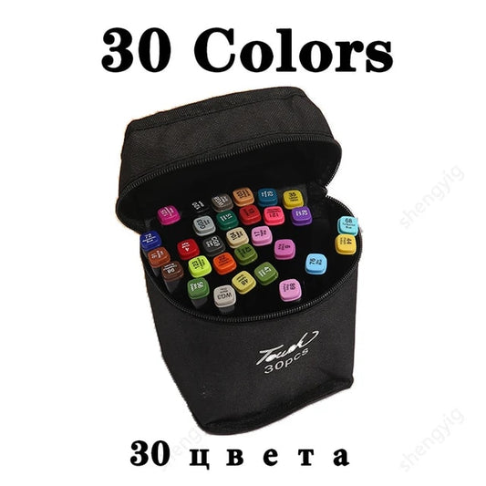 Colour Double Headed Oily Marker Set Sketch Drawing Graffiti Art Markers for St