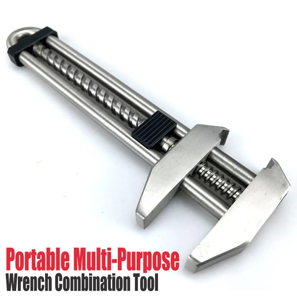 Multifunctional Adjustable Wrench Bottle Opener Portable Universal Spanner Stai