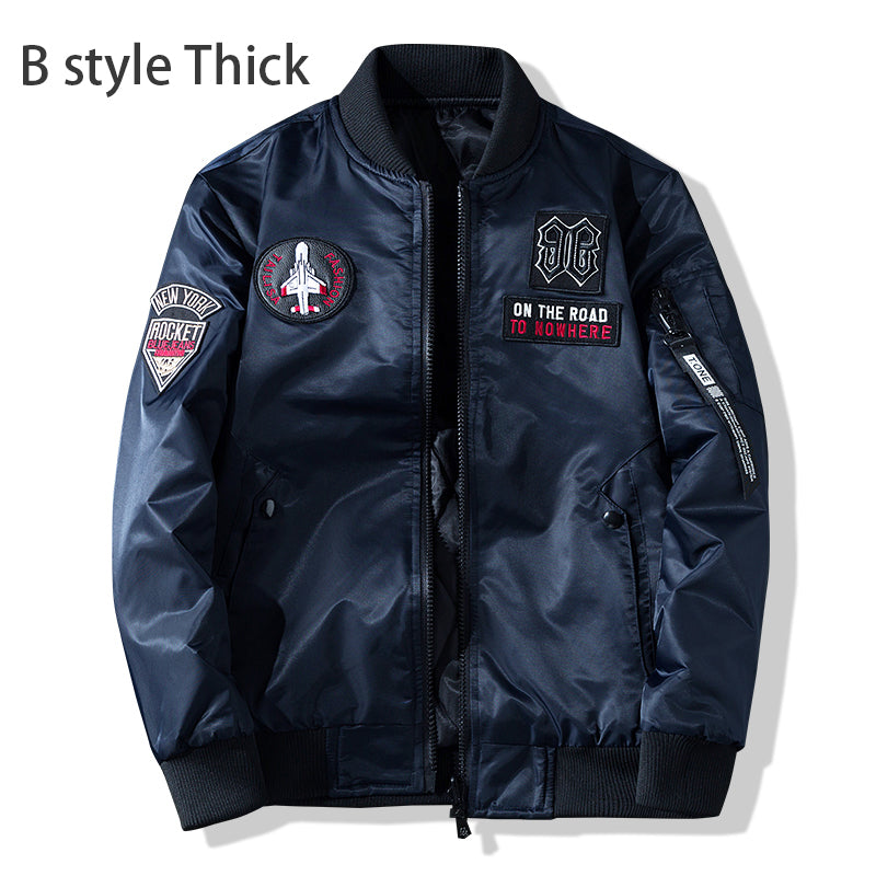 Motorcycle jacket Army Air Force Fly Pilot Jacket Military Airborne Flight Tact image 11