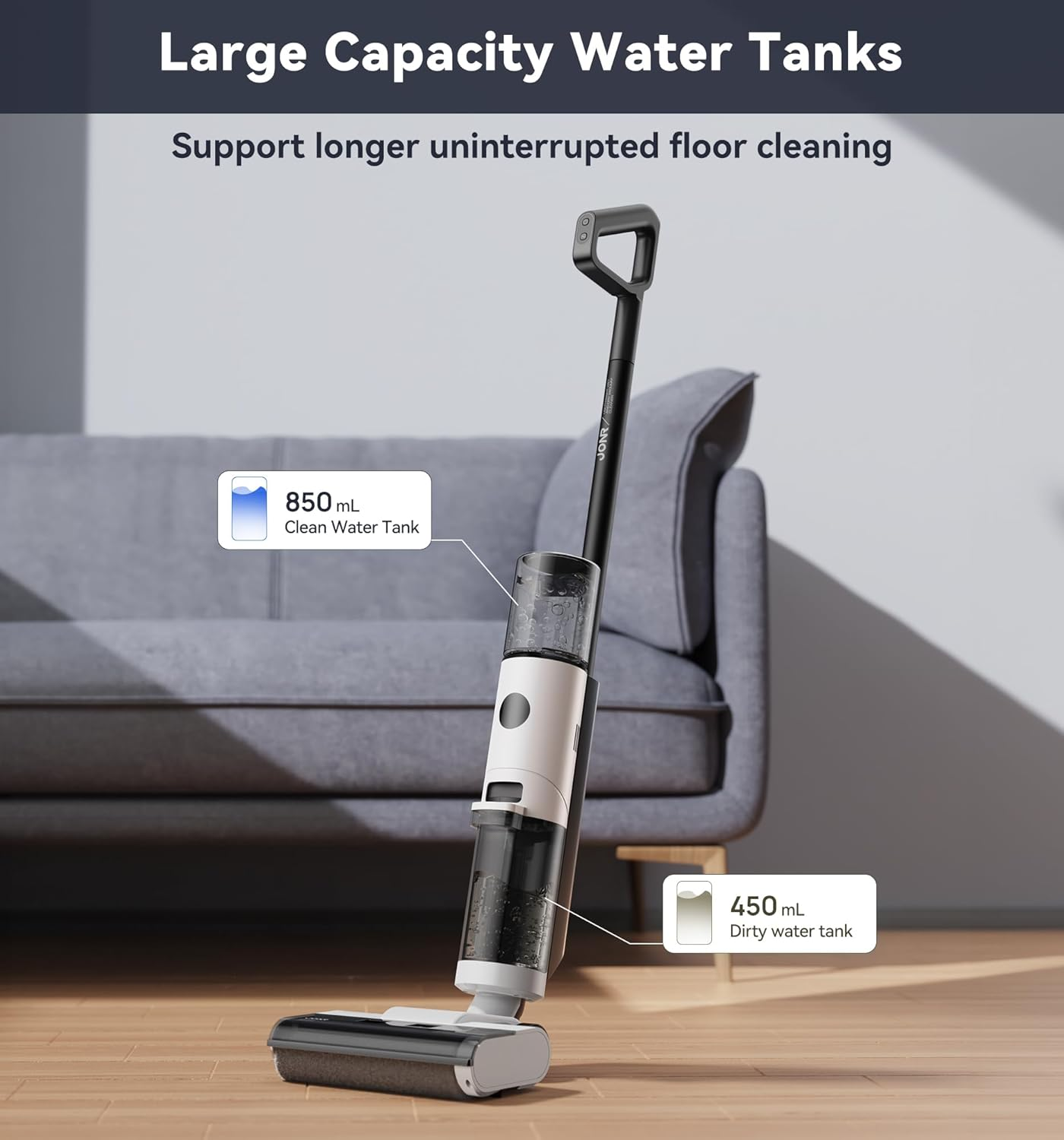 JONR ED12 Wet Dry Vacuum Cleaner,Cordless Floor Cleaning Suitable for Combinati image 5