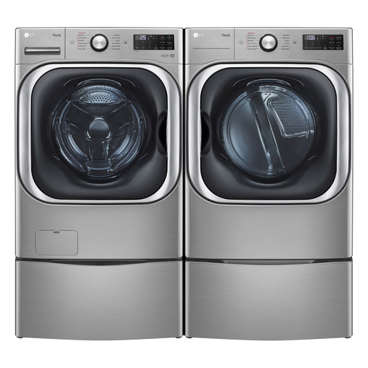 LG 5.2 cu. ft. Front Load Washer with TurboWash and 9.0 cu. ft. GAS Dryer with image 0