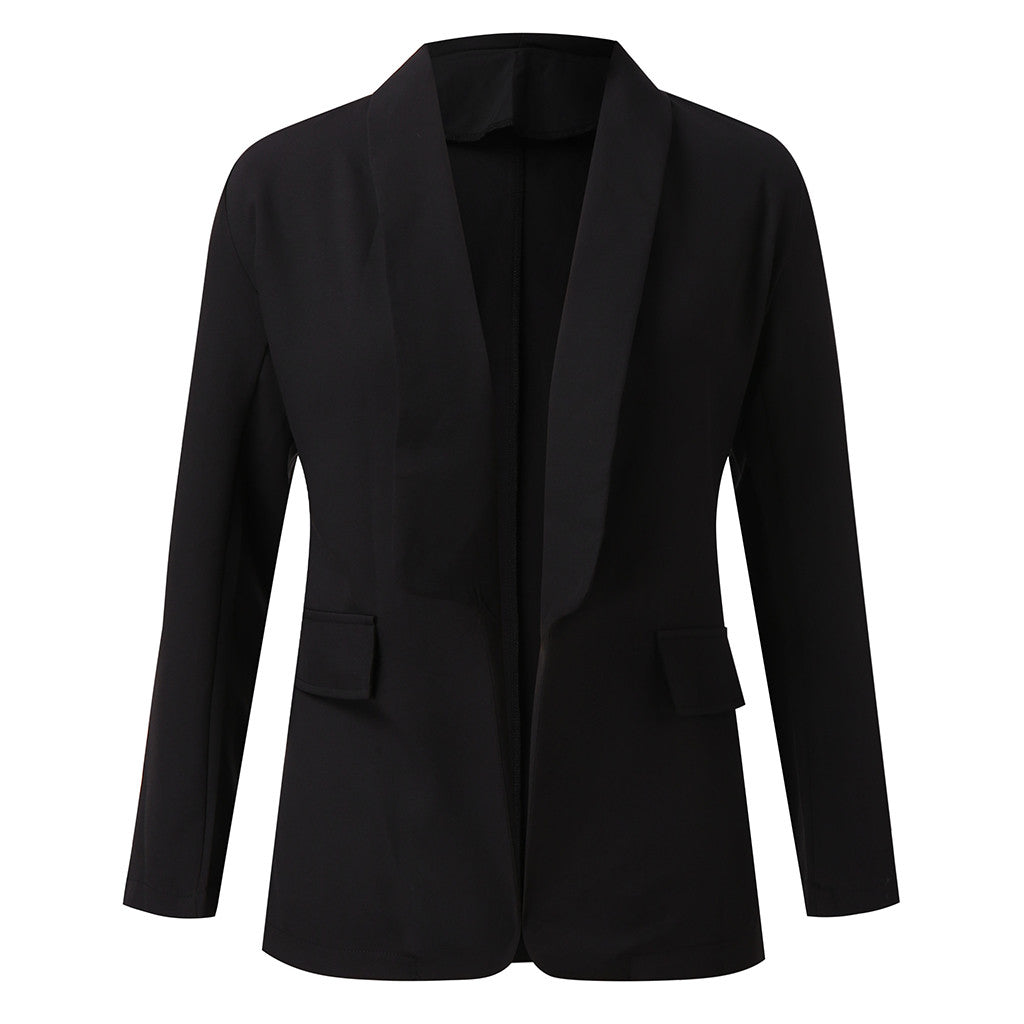 Autumn New Blazer Jacket Women Fashion Solid Formal Blazers Femme Jackets Offic image 4