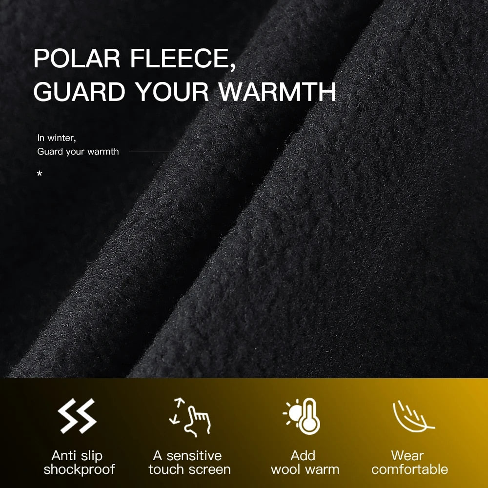 Winter Outdoor Cycling Gloves Thicken Warm Windproof Breathable Touch Screen Si image 6