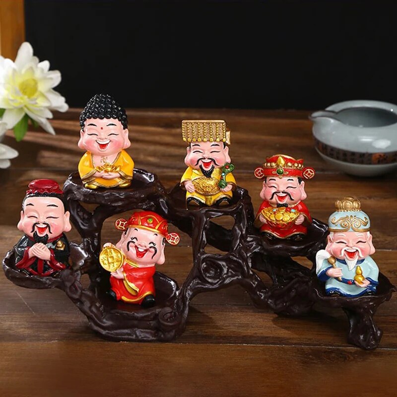 Resin God of Wealth Mascot Ornaments Home/Room/Car Decoration Feng Shui Fortune image 8