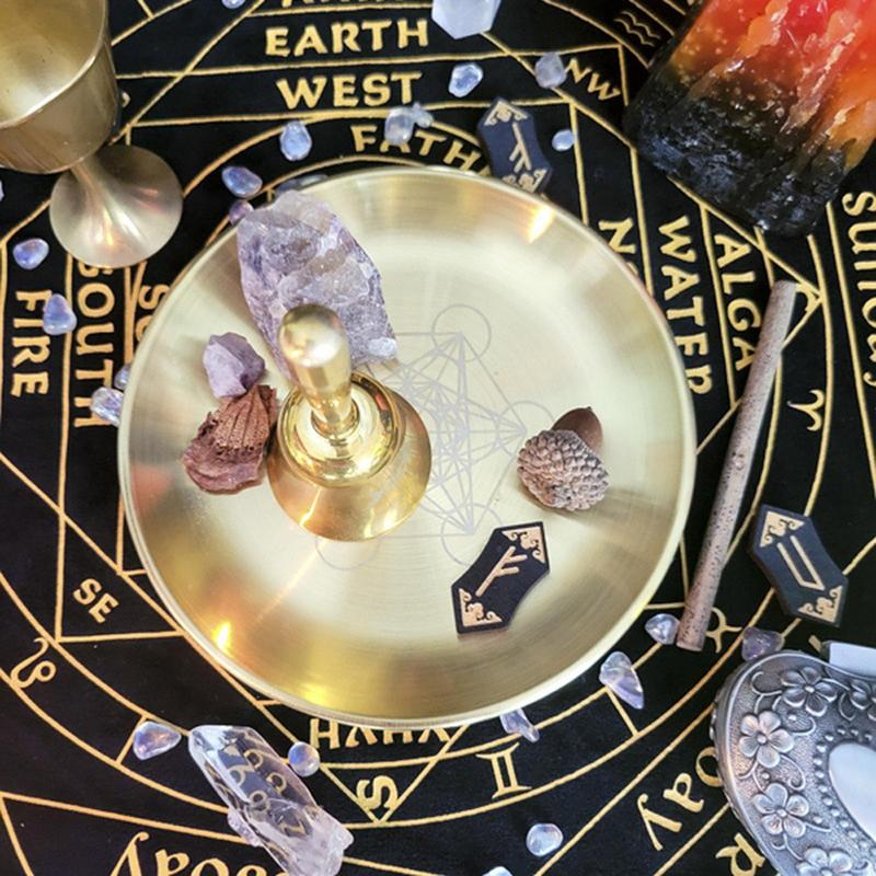 Star Pendulum Board Altar Candlestick Witch Candle Holder Serving Tray Stainles image 5