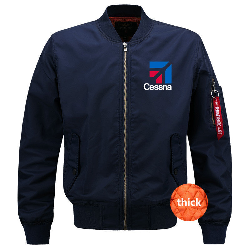 Streetwear Outdoor Military Aviation Pilots Cessna Ma1 Bomber Flight Jacket Coa image 2