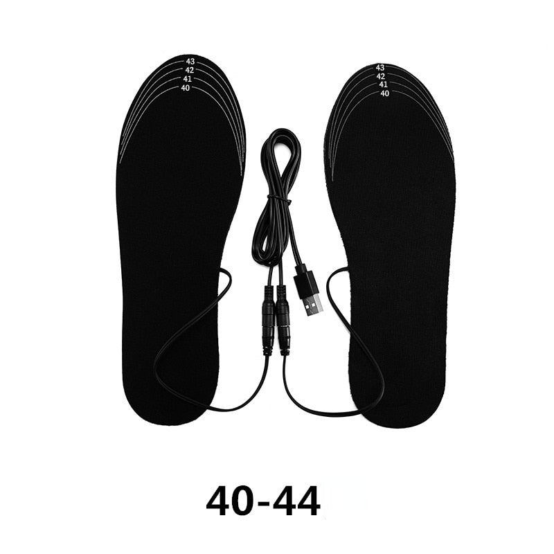 USB Rechargeable Heated Insoles Size 35-46 DIY Customizable Electric Heated Sho image 1