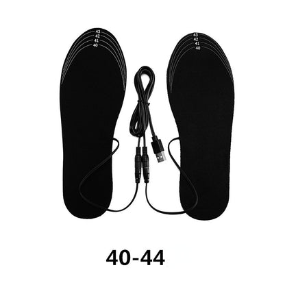 USB Rechargeable Heated Insoles Size 35-46 DIY Customizable Electric Heated Sho image 1