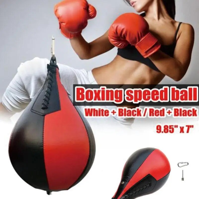 1pc Pu Material Pear-shaped Professional Fitness Ball Speed Equipment Boxing Tr image 6