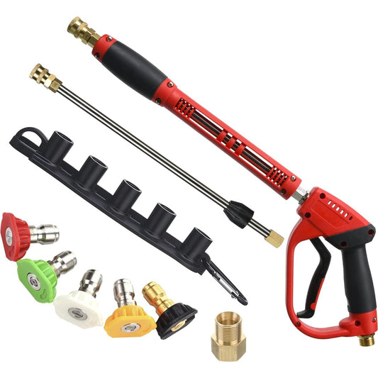 Tool Daily Deluxe Pressure Washer Gun, with Replacement Wand Extension, 5 Nozzl image 0