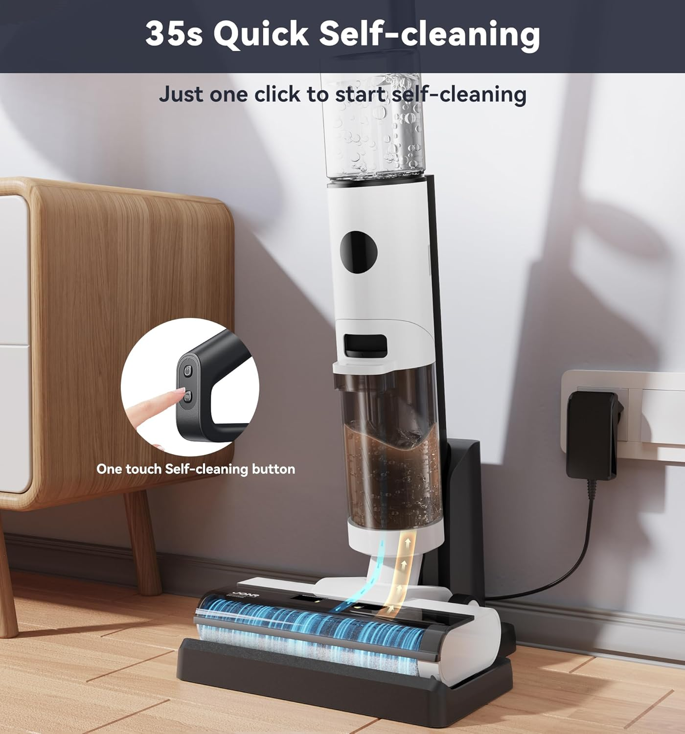 JONR ED12 Wet Dry Vacuum Cleaner,Cordless Floor Cleaning Suitable for Combinati image 4