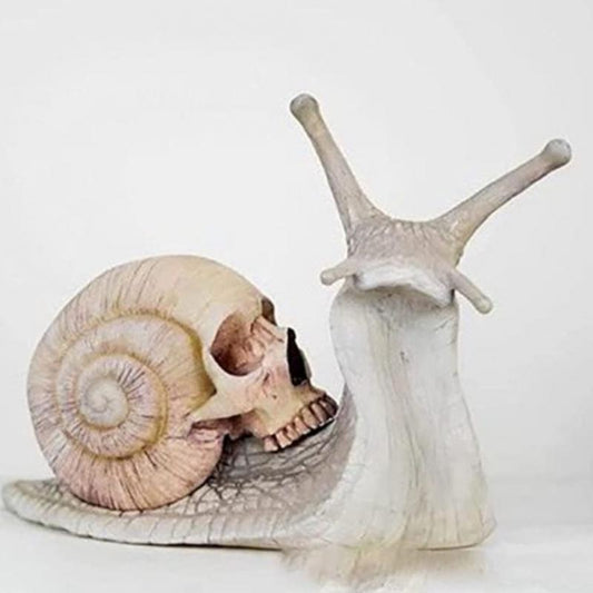 Halloween Skull Snail Skull Resin Sculpture Crafts Art Craft Decor Horror Gothi