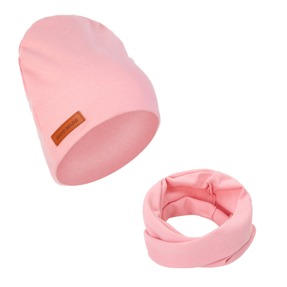 2Pcs/Lot Faux Cashmere Baby Turban Hats Scarf Set Newborn Kids Leather Stick Wi image 6