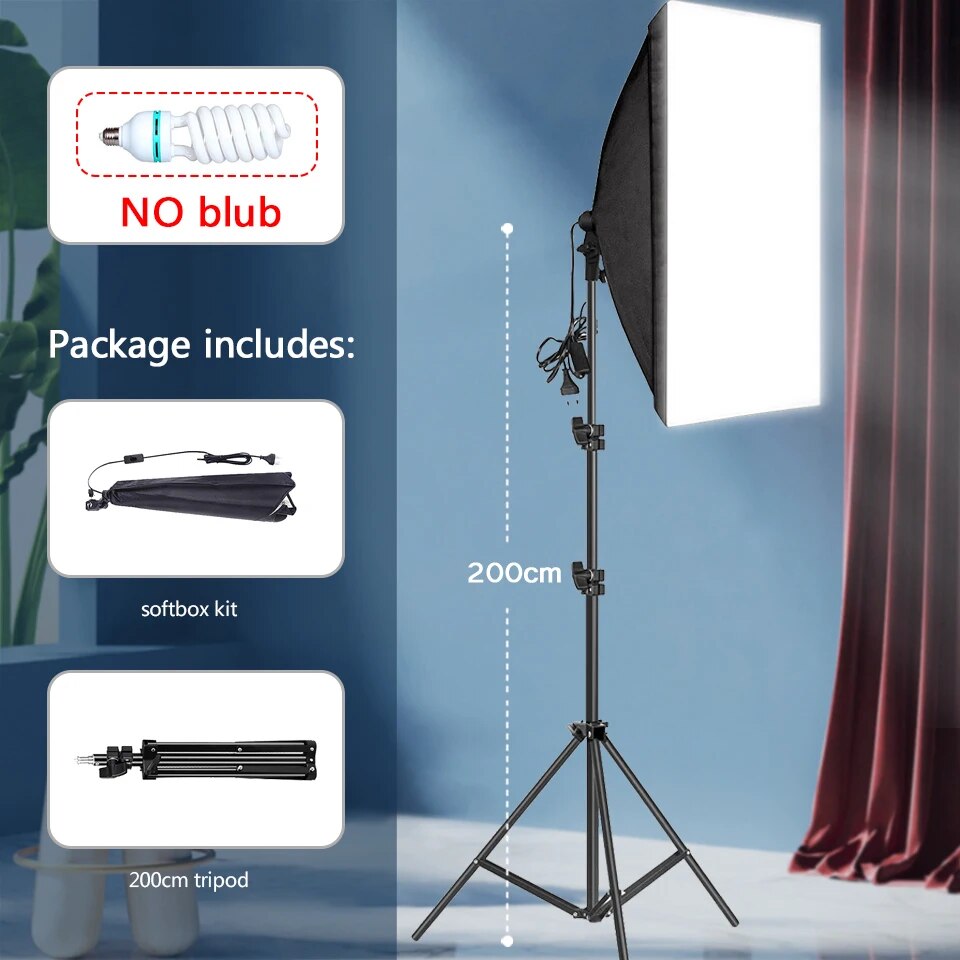 Professional Photography softbox Lighting soft box With Tripod E27 Photographic image 8