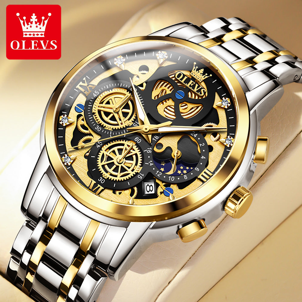 OLEVS Men's Watches Top Brand Luxury Original Waterproof Quartz Watch for Man G image 8