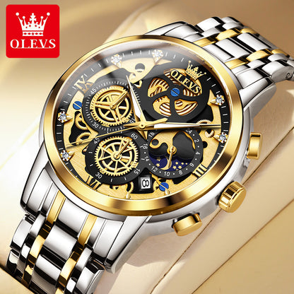 OLEVS Men's Watches Top Brand Luxury Original Waterproof Quartz Watch for Man G image 8
