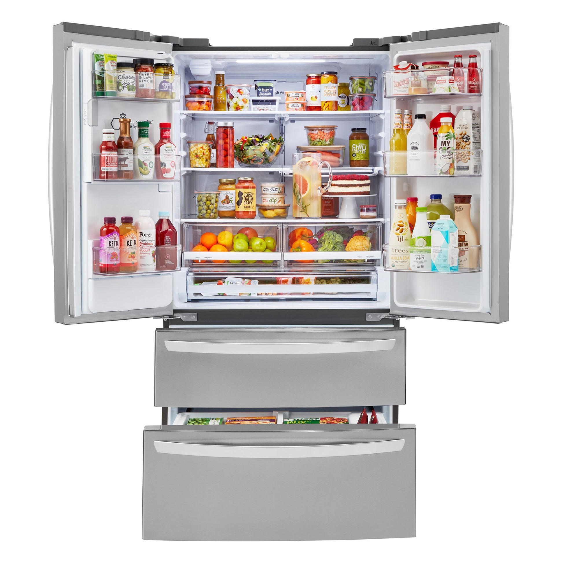 LG 22 cu. ft. Smart Counter Depth 4-Door Double Freezer Refrigerator image 4