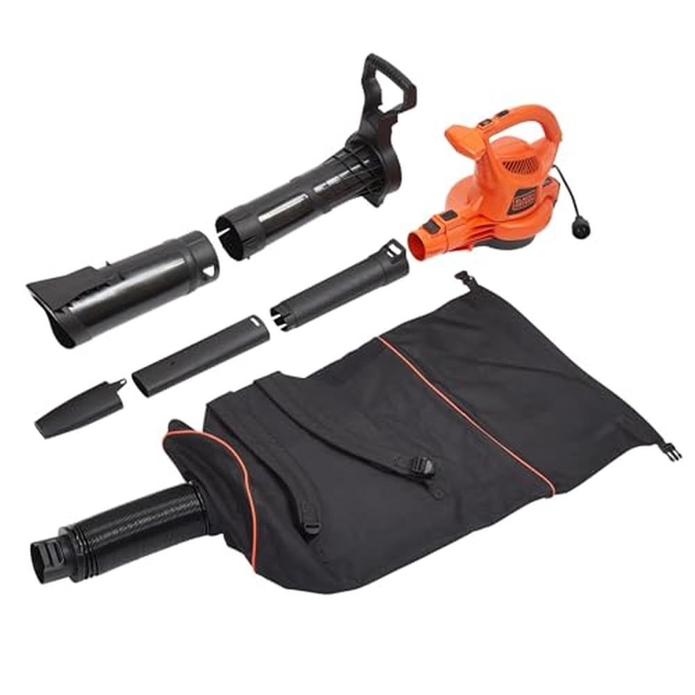 Leaf Blower Vacuum Mulcher 3in1 250 mph Airflow Electric Corded Backpack BEBL70 image 2