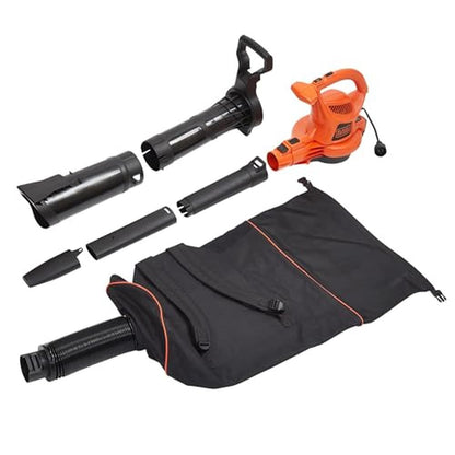 Leaf Blower Vacuum Mulcher 3in1 250 mph Airflow Electric Corded Backpack BEBL70 image 2