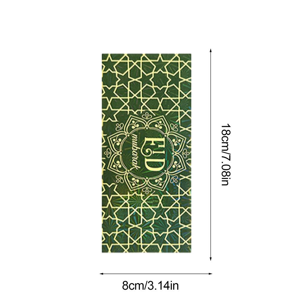 6Pcs/set Eid Mubarak Cash Envelopes Money Cards Paper Bag 2024 Ramadan Mubarak image 1