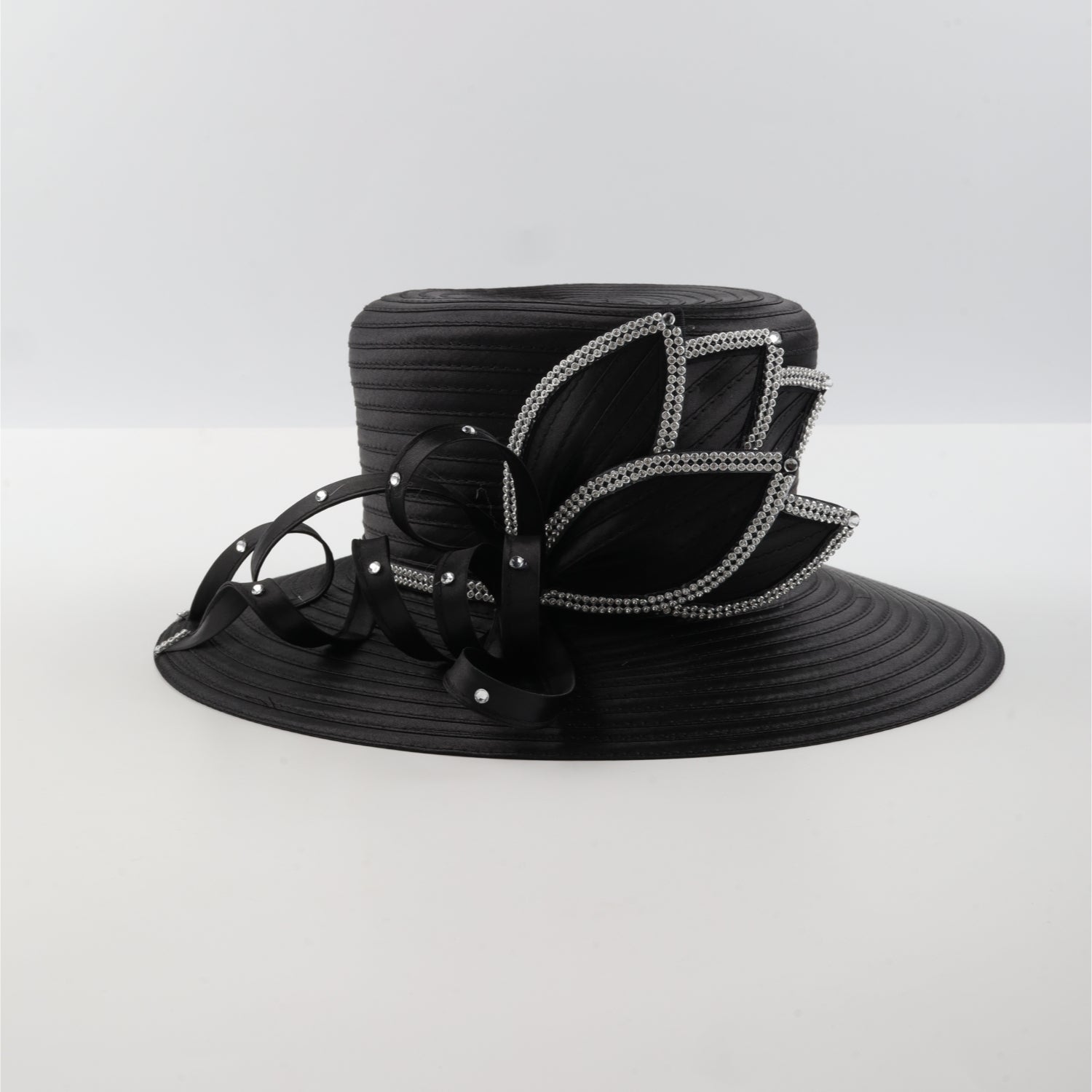 Perfect Most Popular Satin Cloth Church Hat Deluxe Unique Photography Wedding H image 24