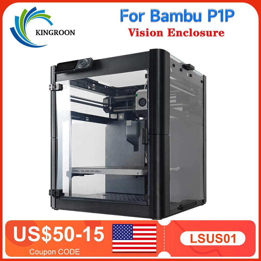 For Bambulab P1P Vision Enclosure Plate High Temperature Resistant PC Panels Sh