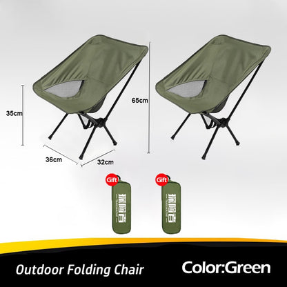 TANXIANZHE Outdoor Portable Camping Chair Oxford Cloth Folding Lengthen Seat fo image 4