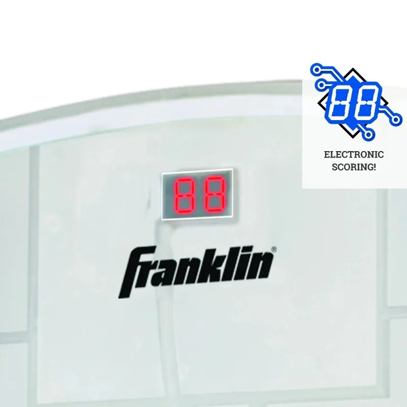 Sports Shoot Again Over The Door Mini Basketball Hoop With Rebounder and Automa image 2