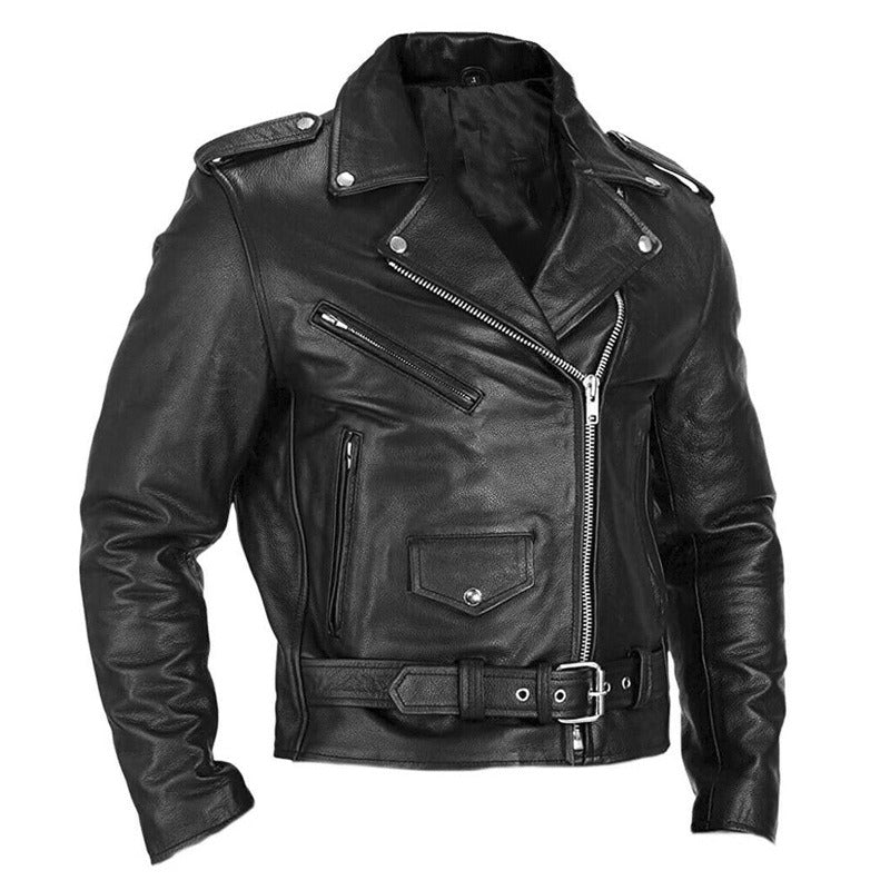 2024 New European and American Hot Models European Size Motorcycle Men's Leathe image 3