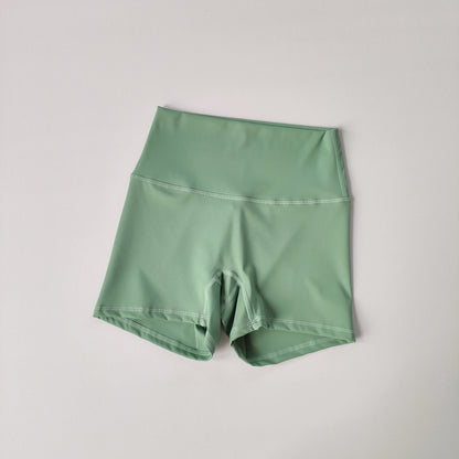 Summer Women Yoga Shorts High Waist Sport Shorts Fitness Push-Up Tights Booty image 3