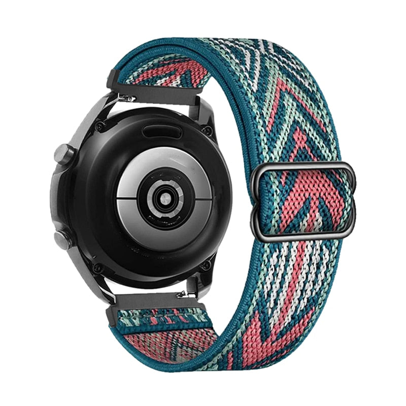 18/20/22mm Nylon Strap for Garmin Venu SQ 2 2s Forerunner 645 Elastic Wristband image 4