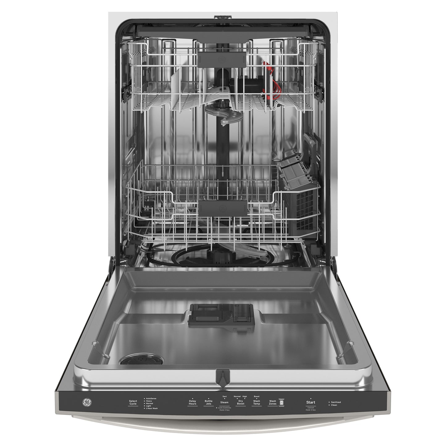 GE Top Control with Stainless Steel Interior Dishwasher with Sanitize Cycle and image 2