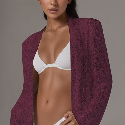 Women'sequin Blazer Silver Glitter Long Sleeve Suit Jacket for Women's Autumn F