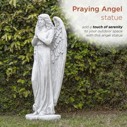 Alpine Corporation Praying Angel Statue, Outdoor Yard Art Decor image 2