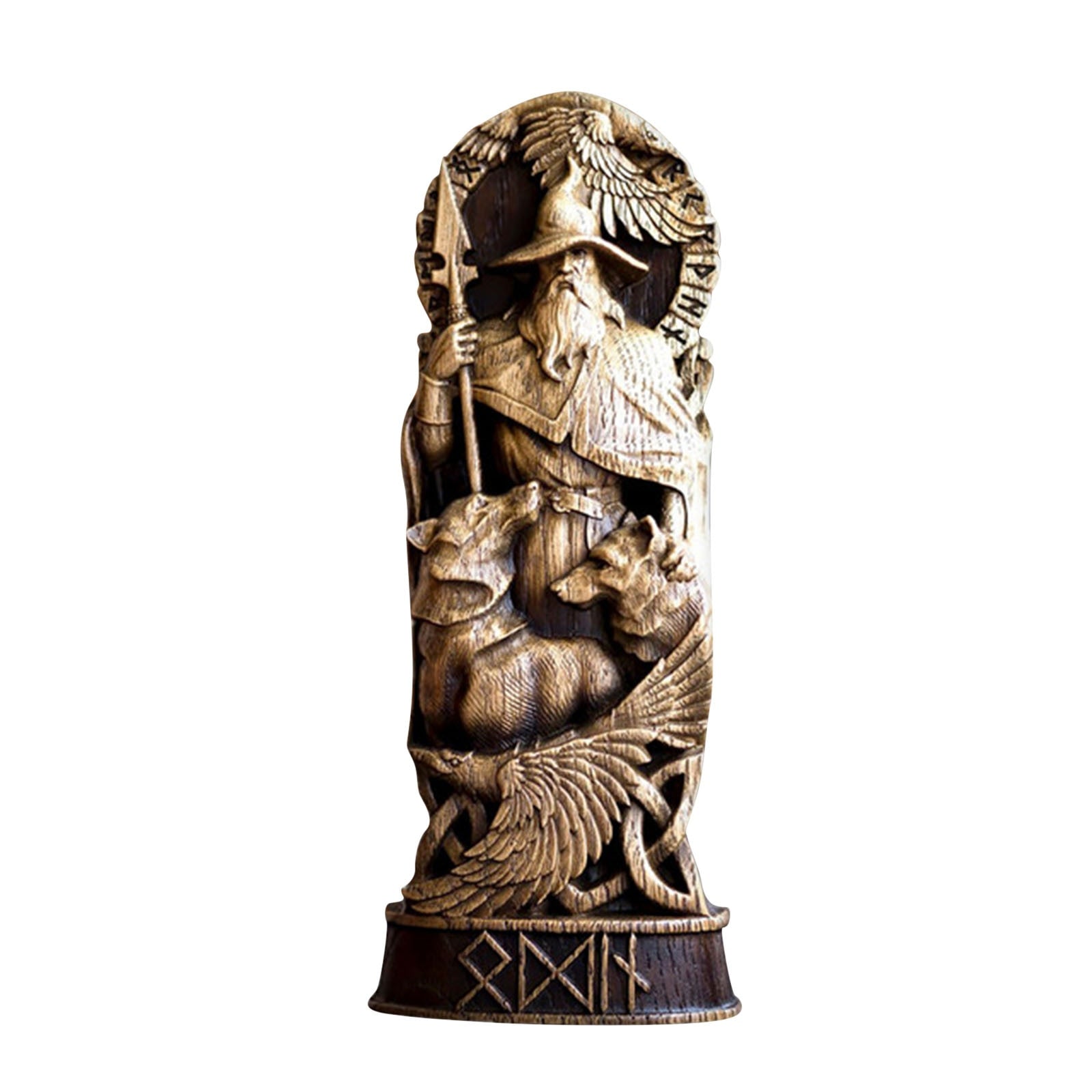 Resin Statue Nordic Gods Odin Sol Loki Freya Legend Viking God Carving Asa Prot image 2