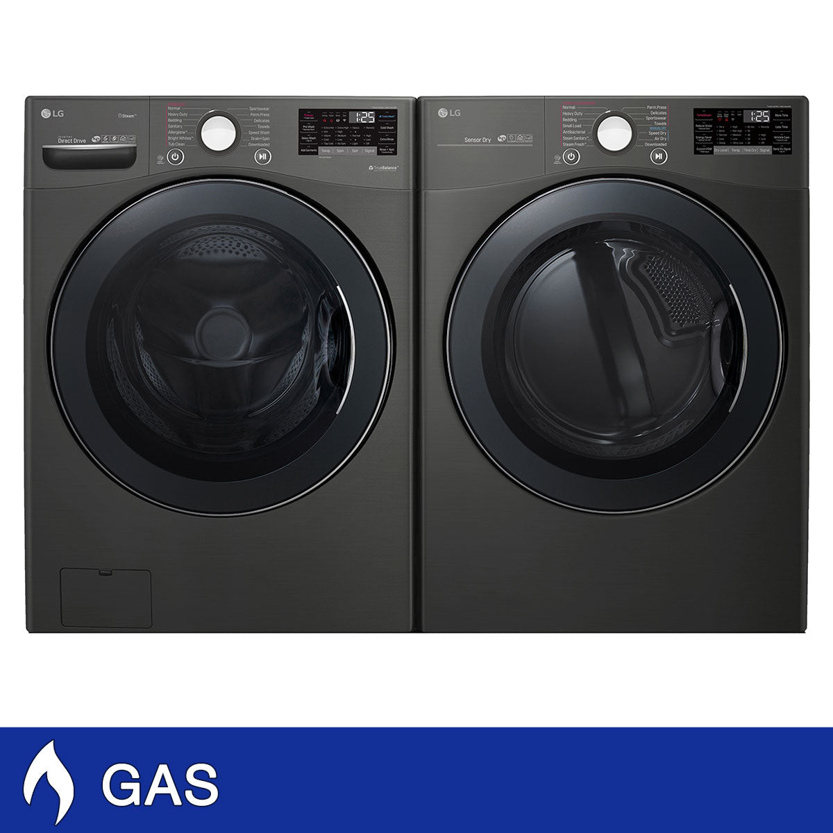LG 4.5 cu. ft. Front Load Washer with TurboWash 360 Technology and 7.4 cu. ft. image 1