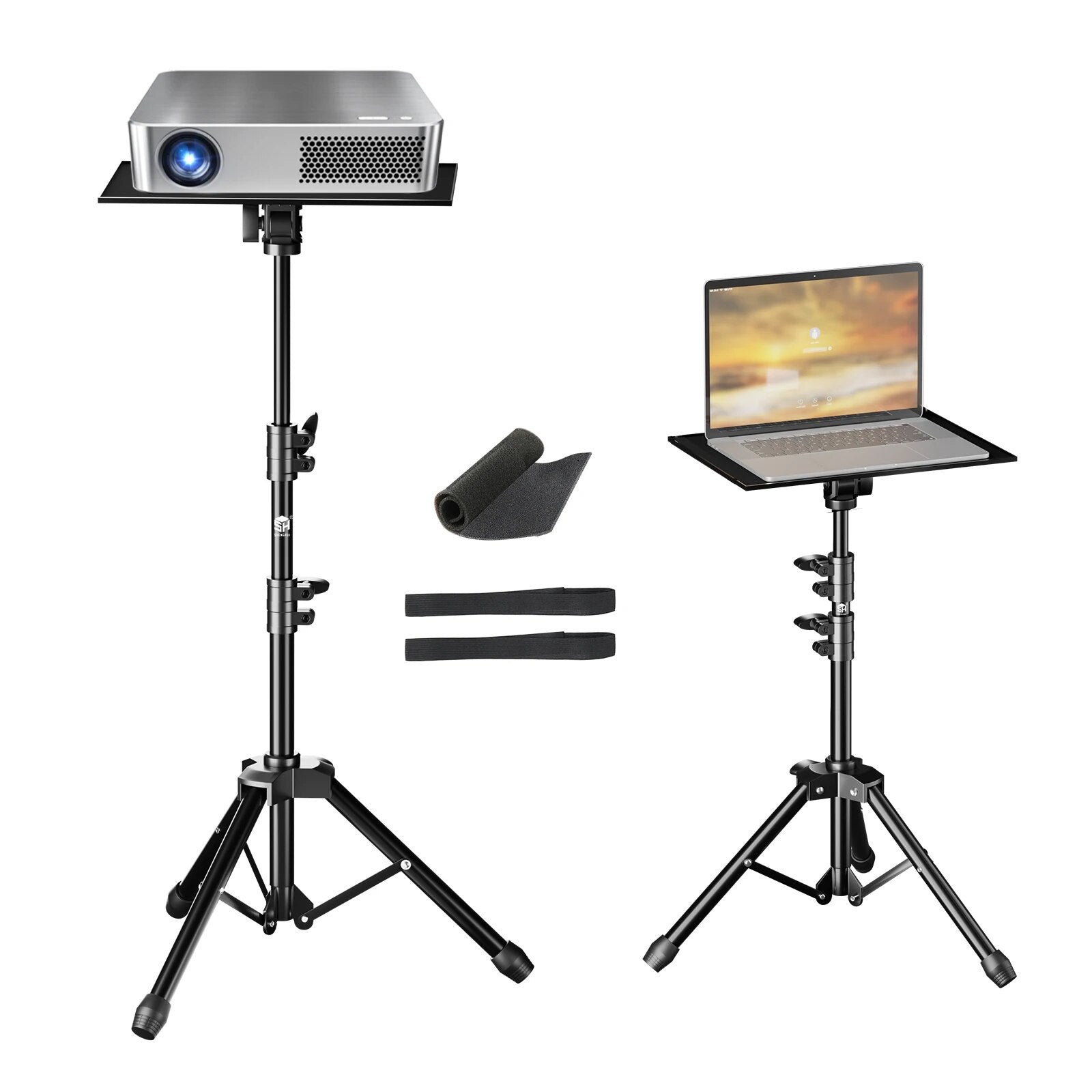 SH 90/125/145CM Projector Tripod Stand With Trays Laptop Tripod, Portable Proje